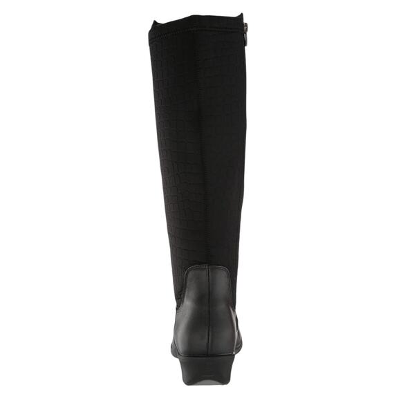 Propet Women's West Leather Knee High Riding Boots Black Size 6 1/2 - Picture 4 of 5